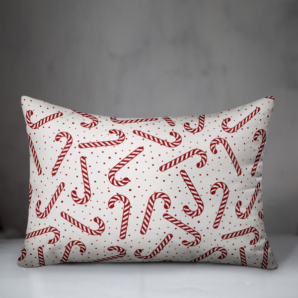 The Holiday Aisle Crosland Candy Cane Lumbar Pillow Wayfair